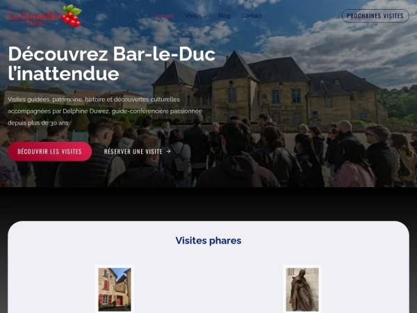 Aperçu du site La Groseille - Visites