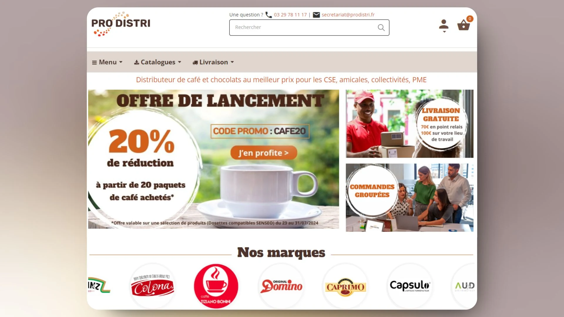 Réalisation SENDIX : Prodistri